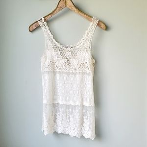 Issi Floral Crochet Tank